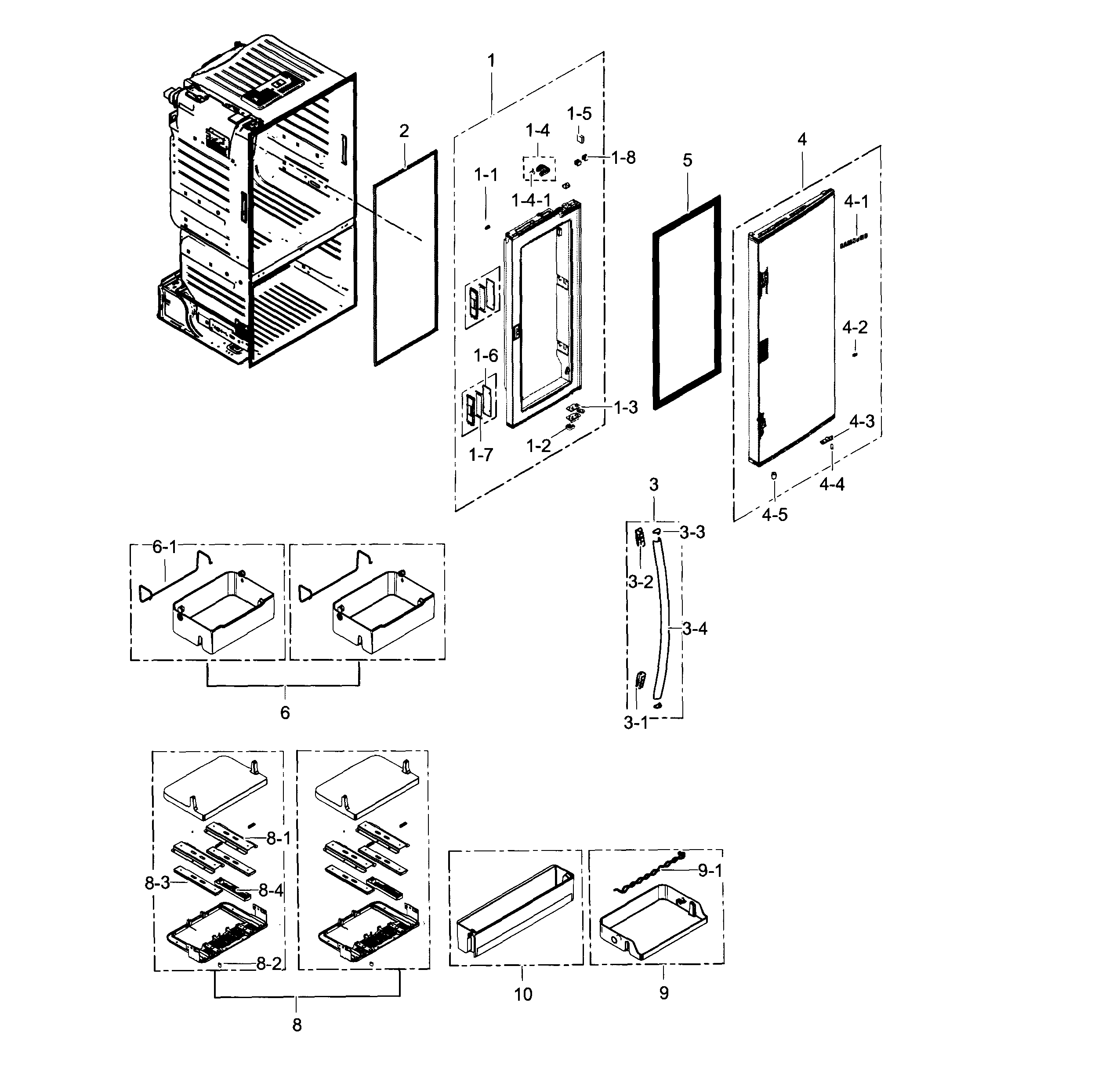 Fridge door r