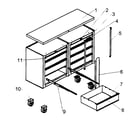 Craftsman 706310110 tool chest diagram