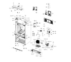 Samsung RFG237AAWP/XAA-01 cabinet diagram