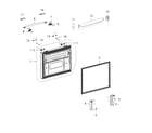 Samsung RFG237AAWP/XAA-01 freezer door diagram