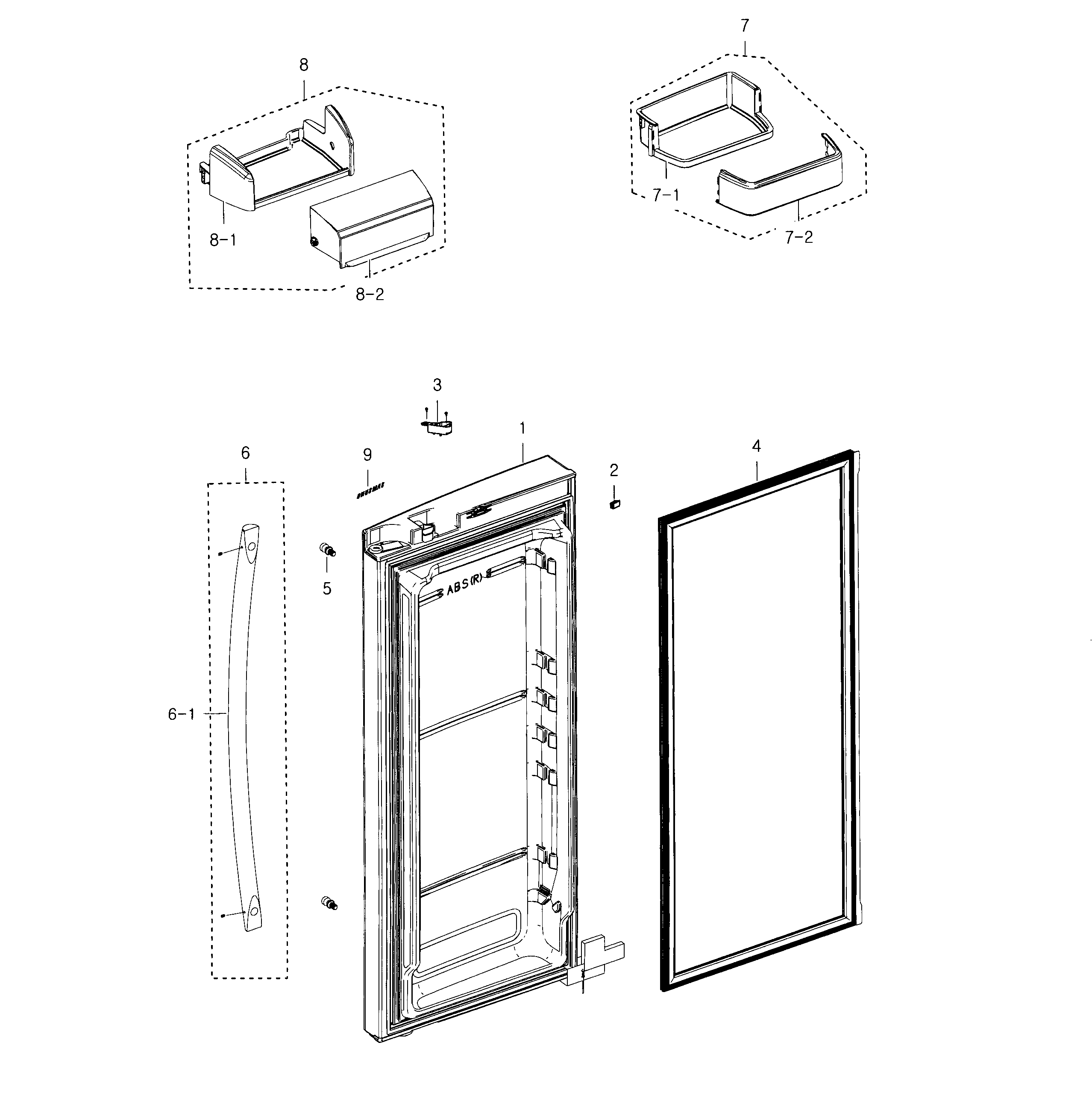 Fridge door r