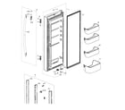Samsung RF20HFENBSP/AA-00 fridge door l diagram
