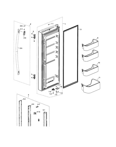 Fridge door l