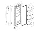 Samsung RF20HFENBSR/AA-00 fridge door r diagram