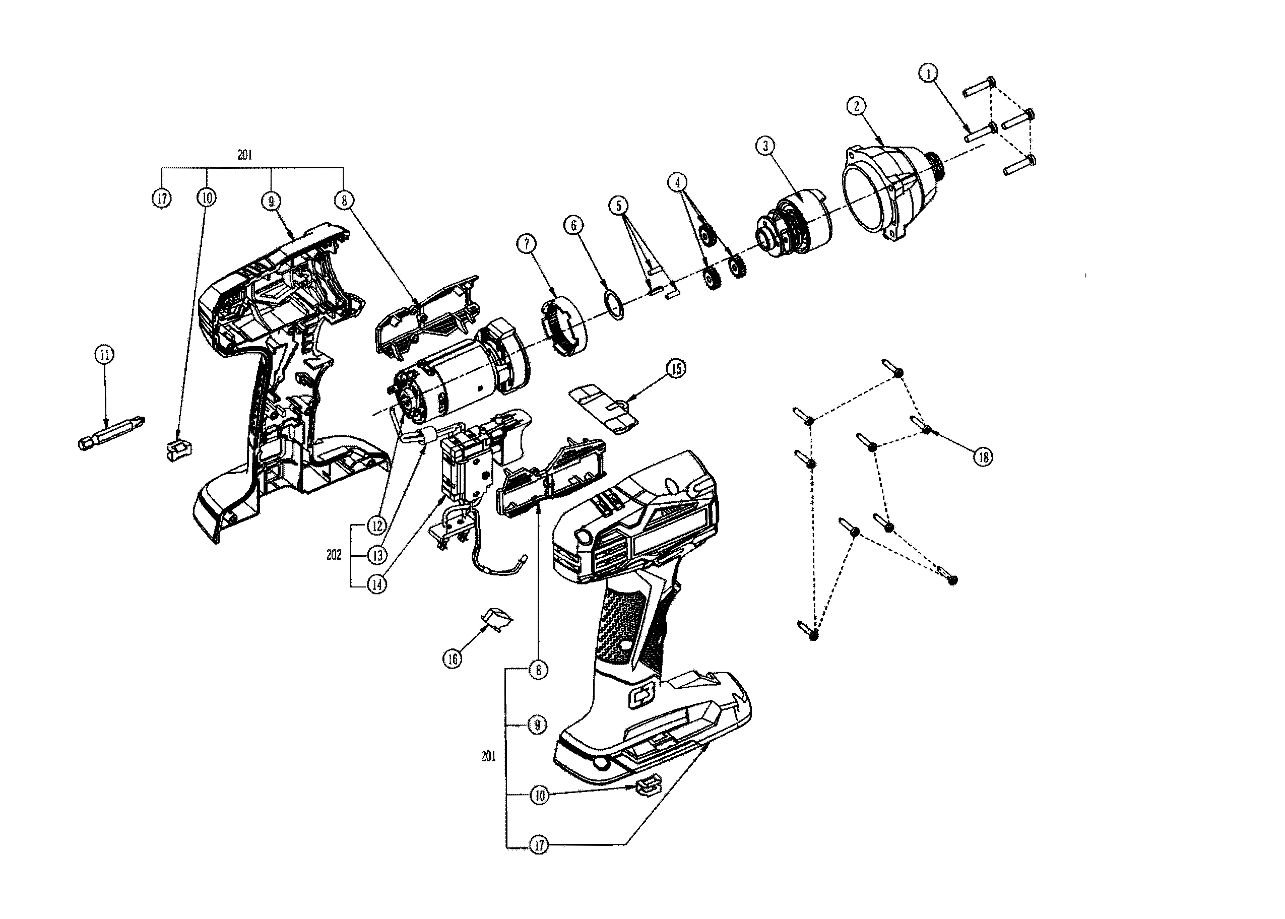 Drill assy
