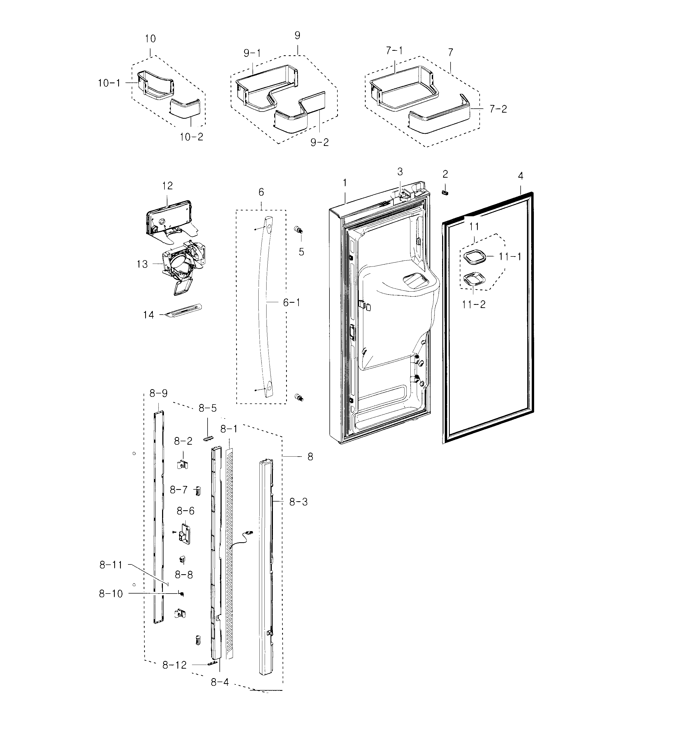 Fridge door l