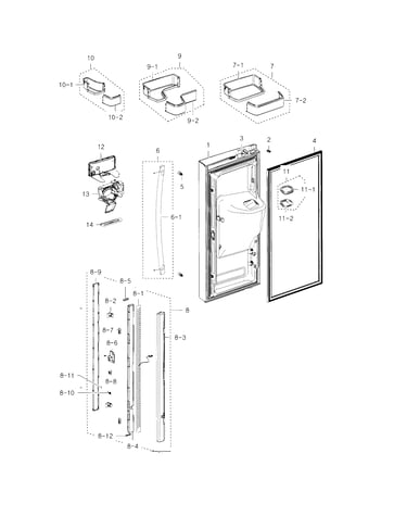 Fridge door l