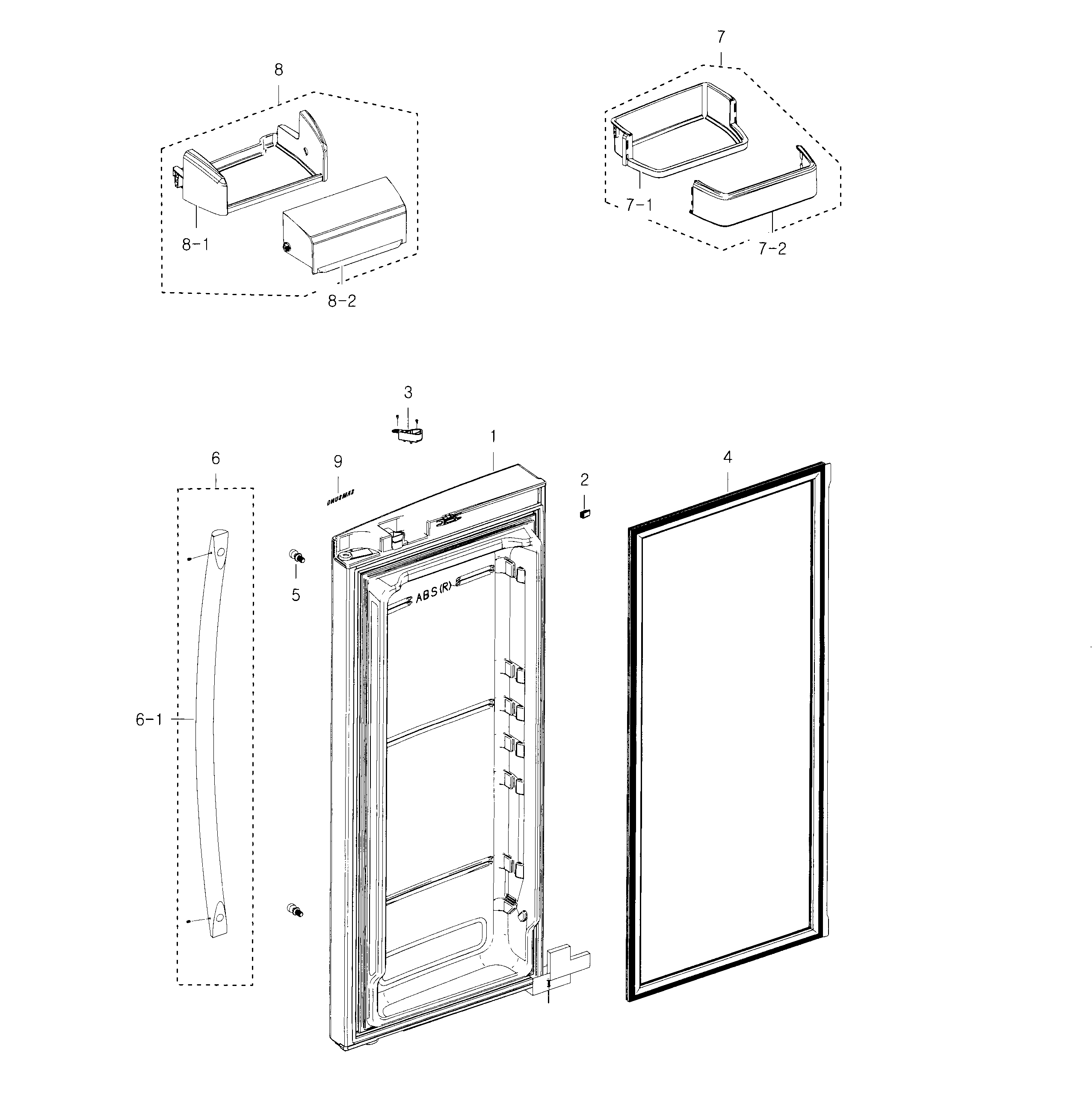Fridge door r