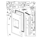 Samsung RF268ACRS/XAA-00 fridge door l diagram