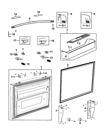 Freezer door