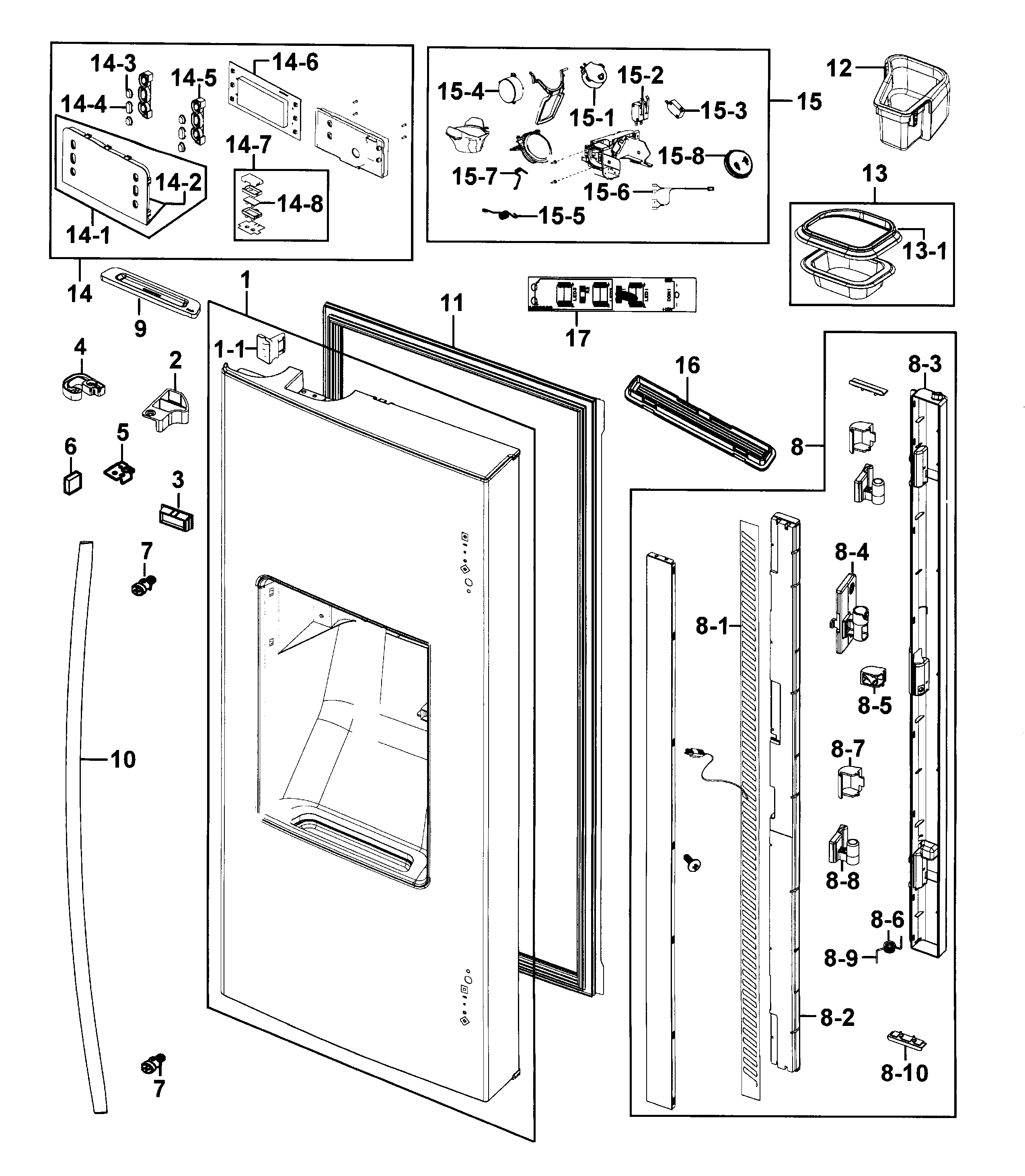 Fridge door l