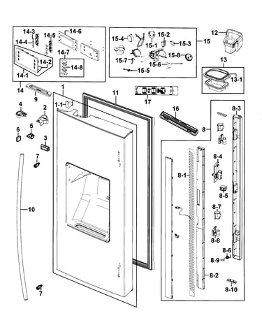 Fridge door l