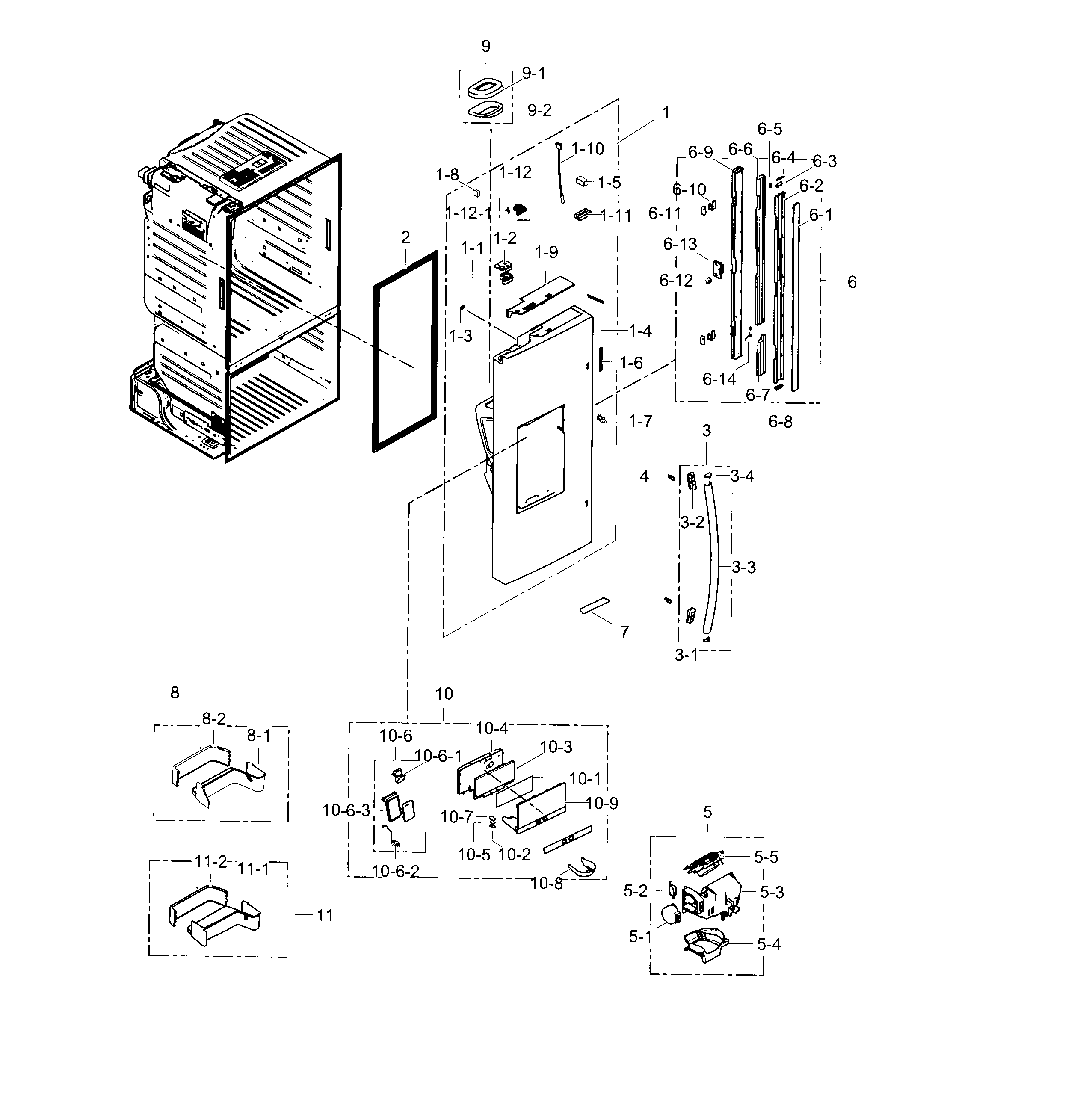 Fridge door l