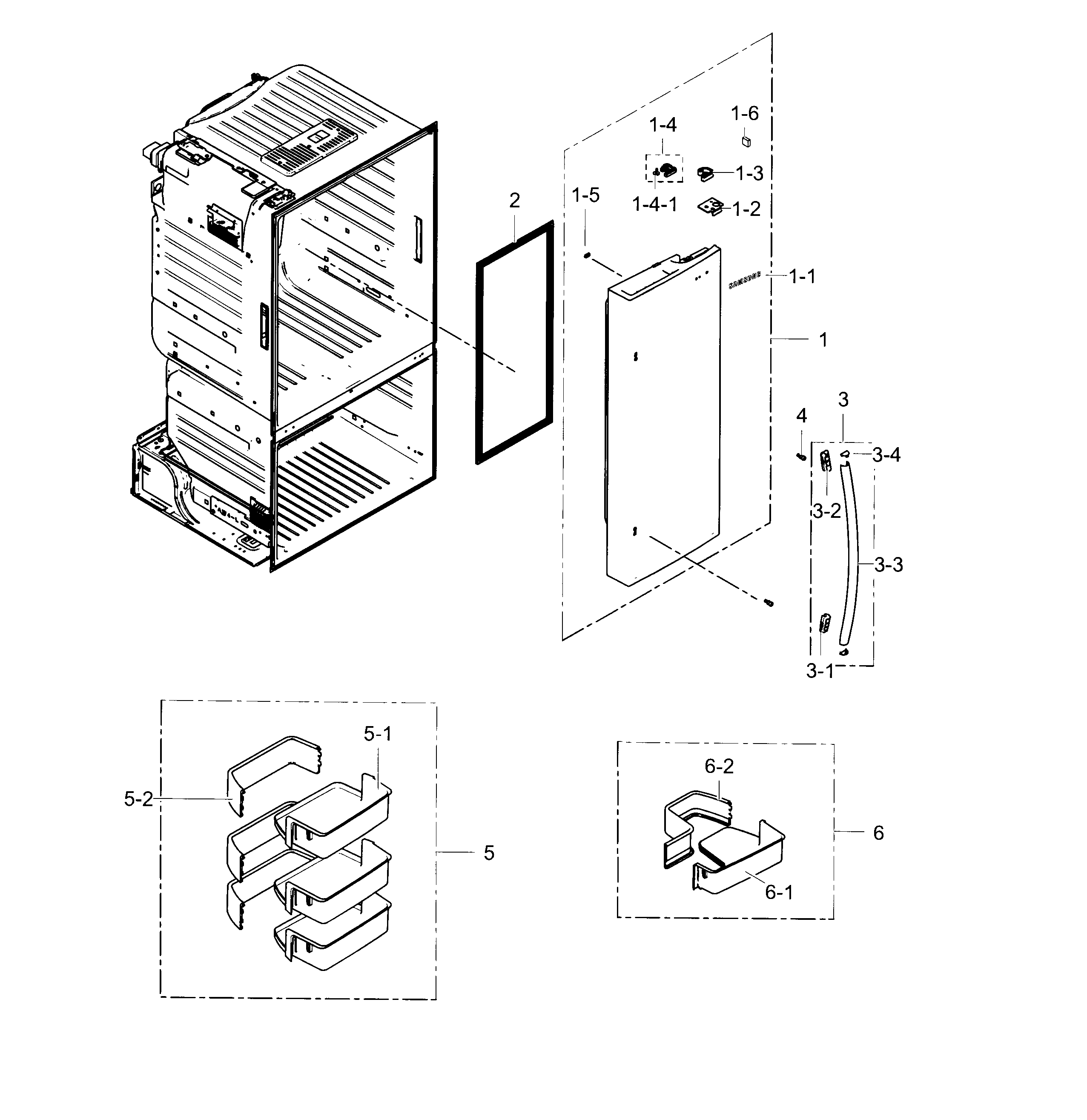 Fridge door r