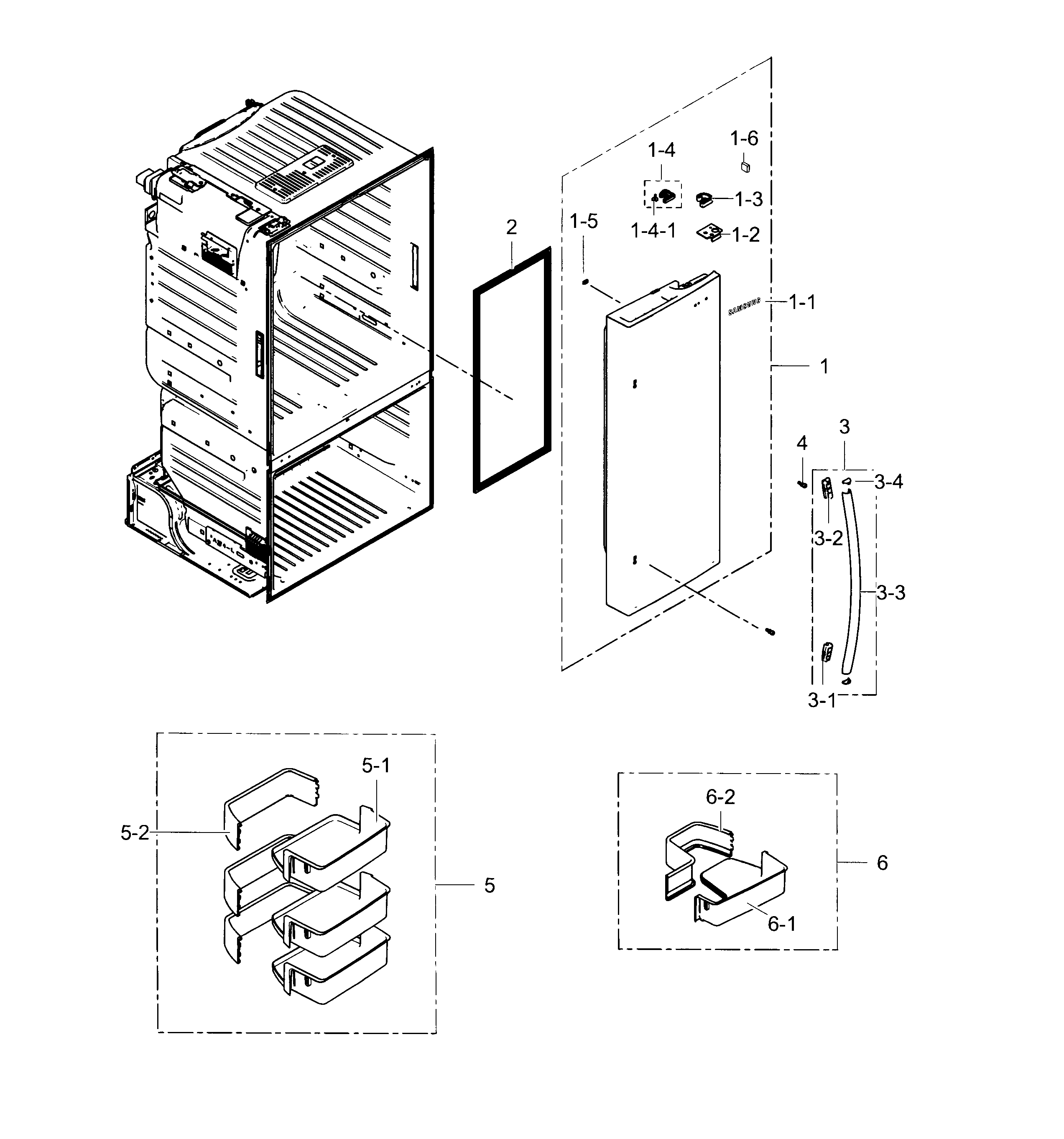 Fridge door r