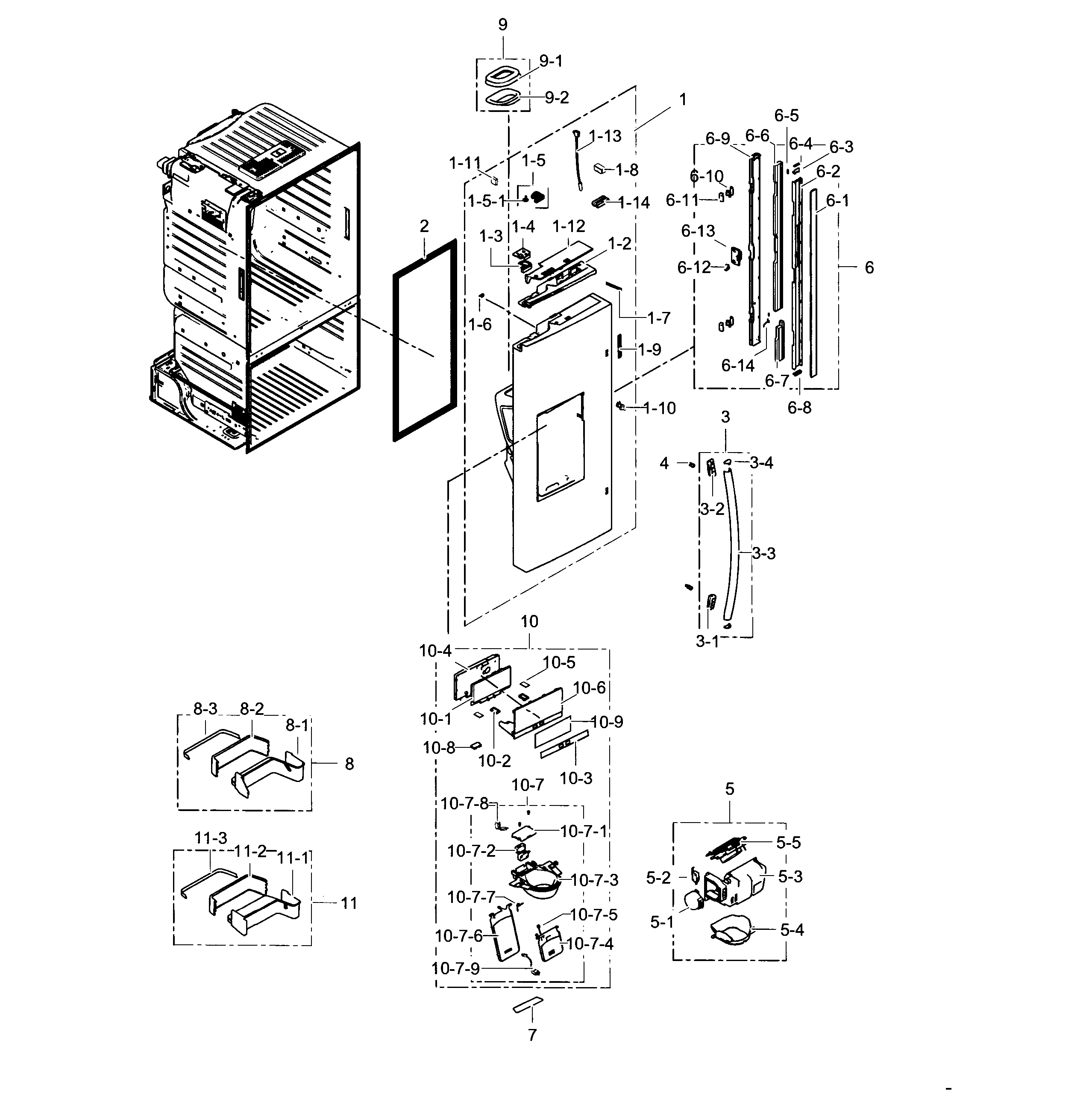 Fridge door l