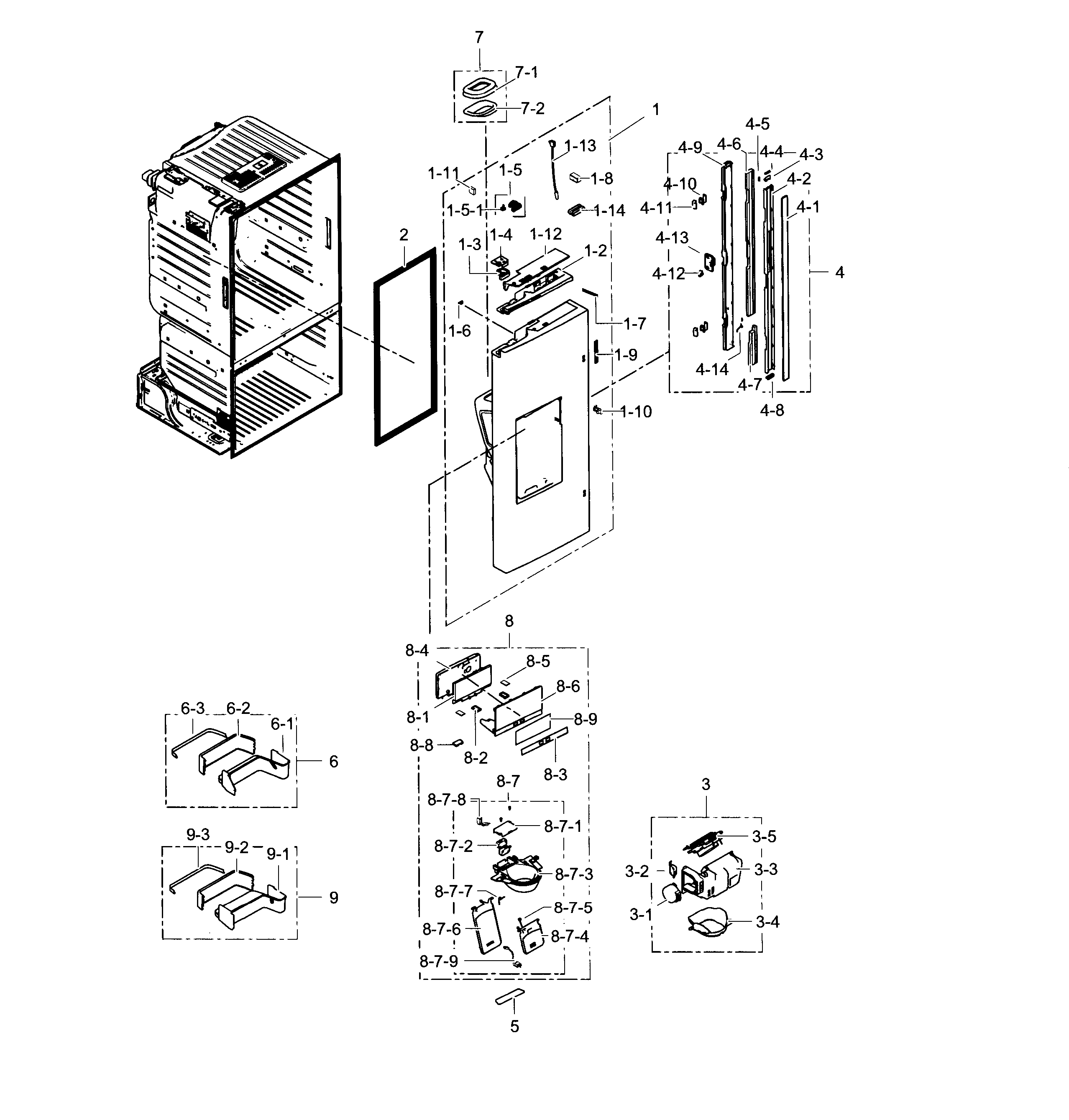 Fridge door l