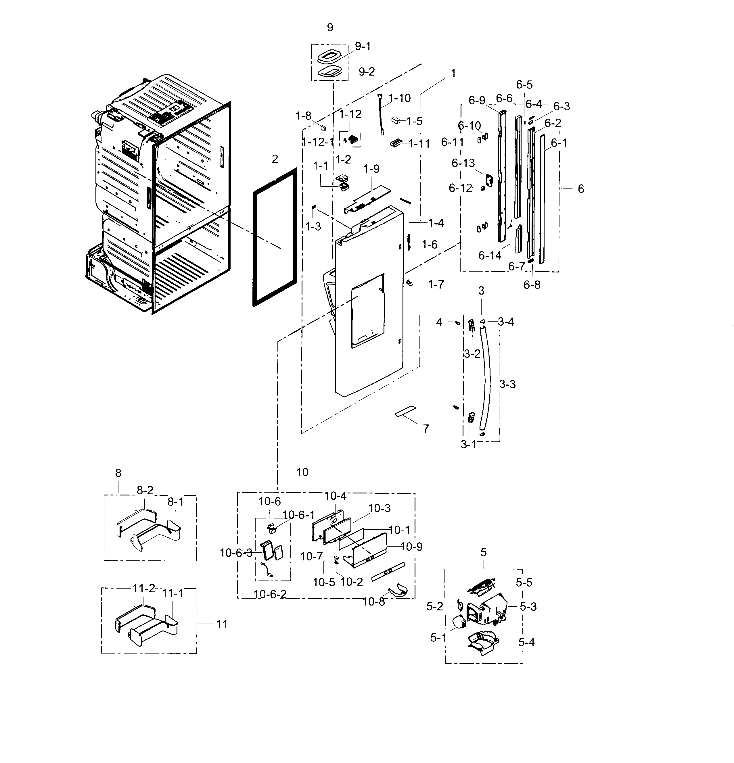 Fridge door l