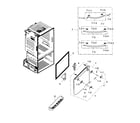 Samsung RF323TEDBWW/AA-02 freezer door diagram