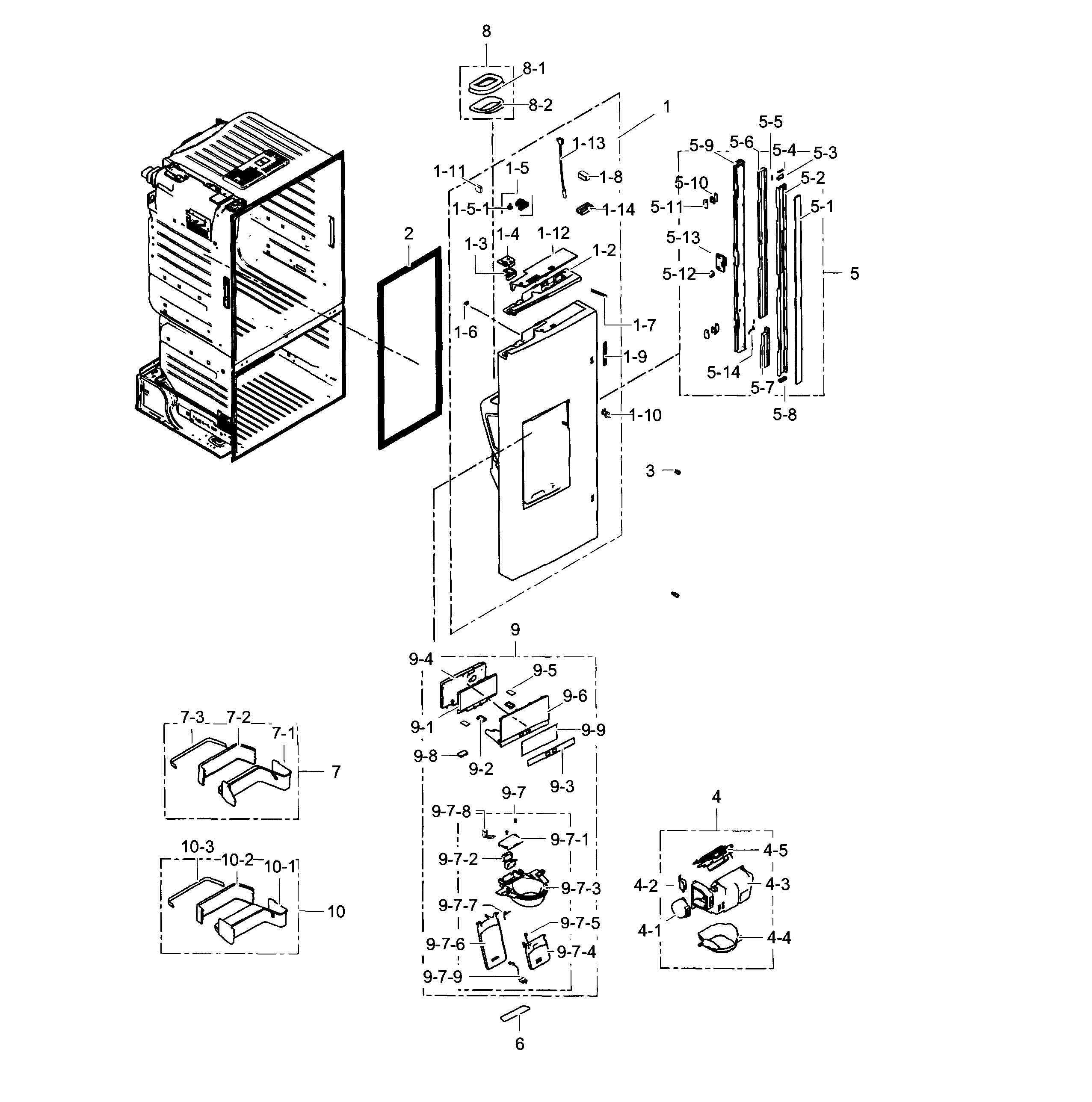 Fridge door l