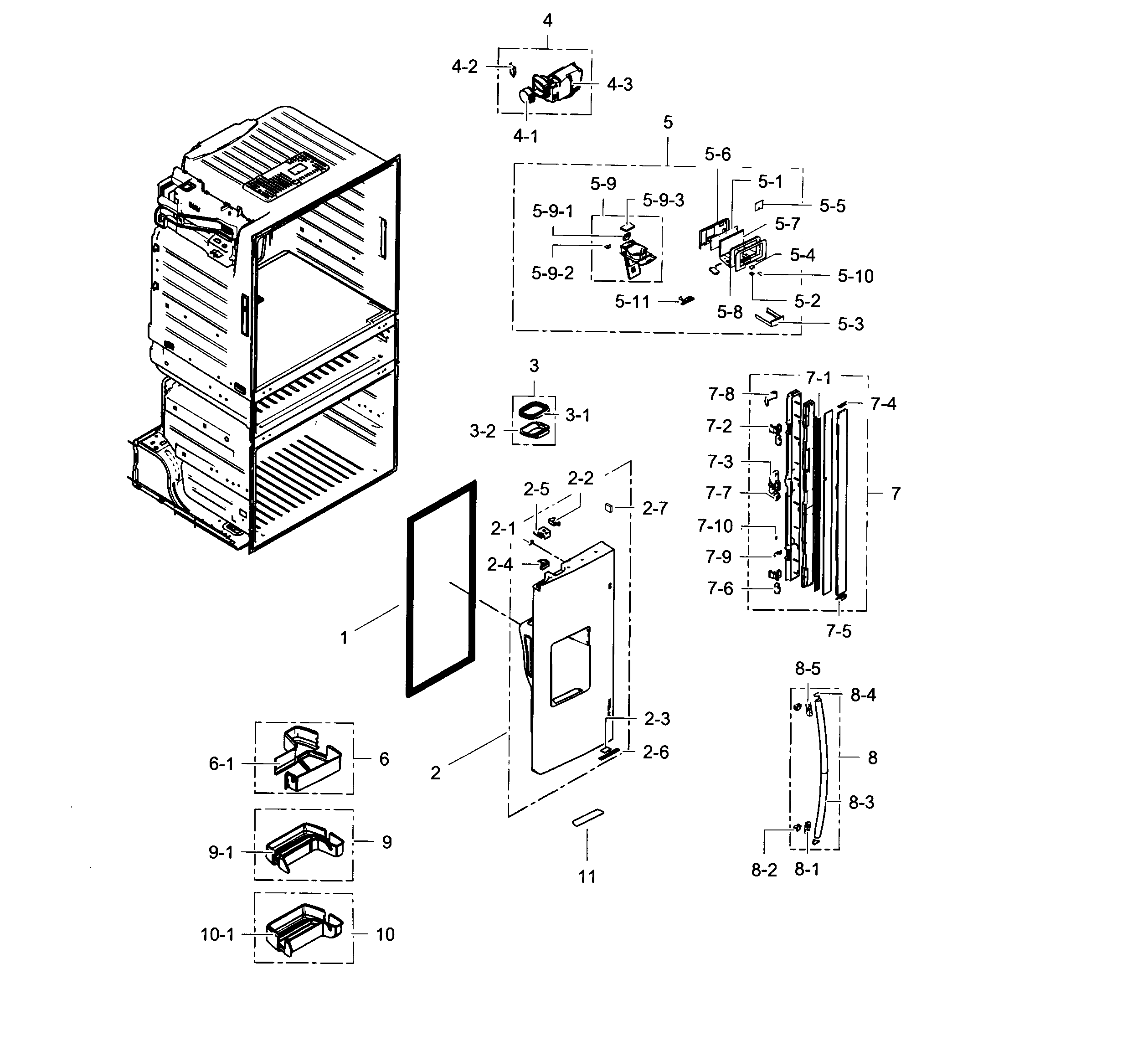 Fridge door l