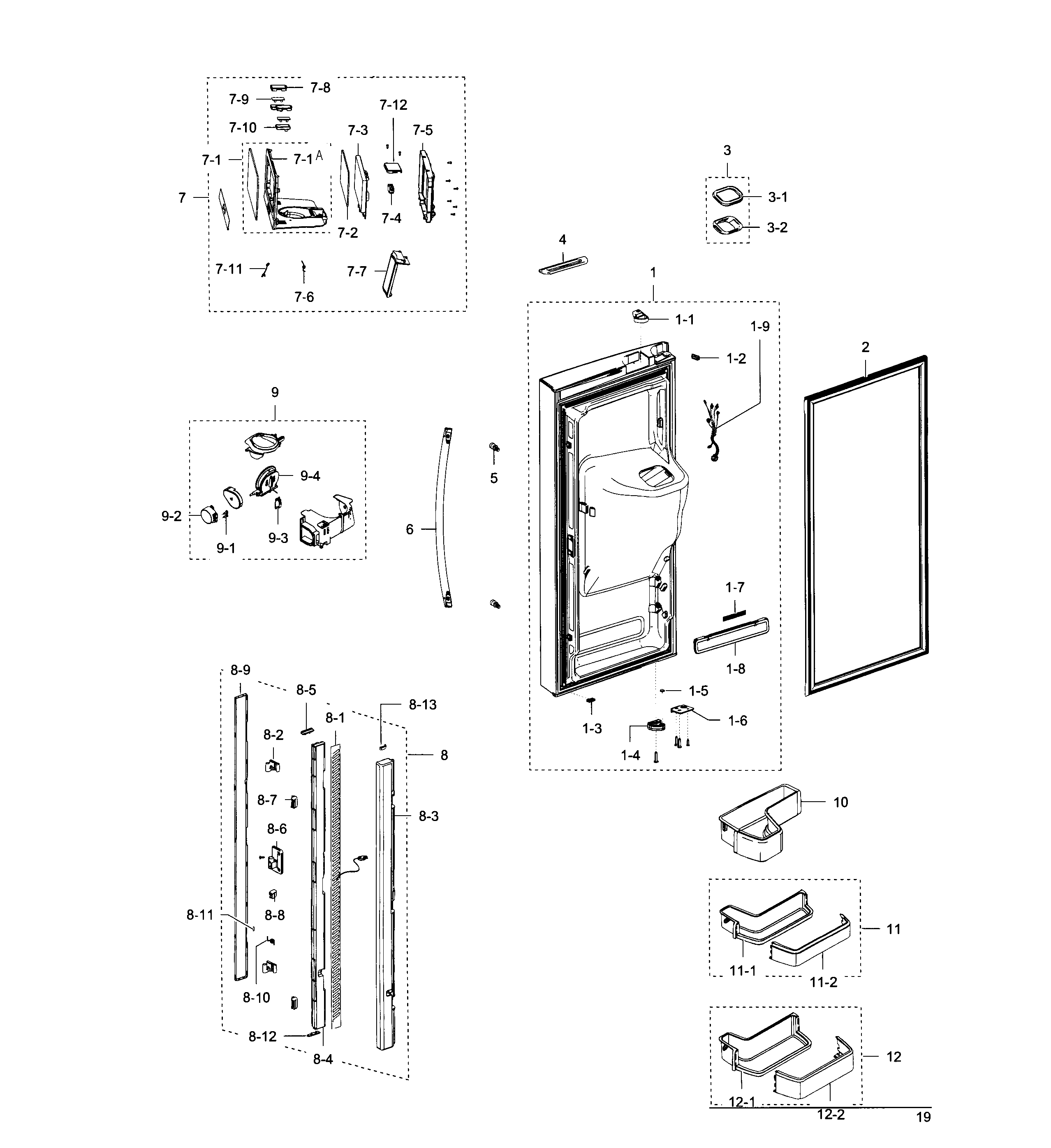 Fridge door l