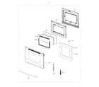 Samsung NE595R1ABSR/AA-02 door diagram