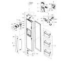 Samsung RH25H5611SR/AA-00 door-freezer diagram