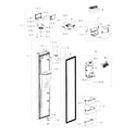 Samsung RH30H9500SR/AA-00 door-freezer diagram