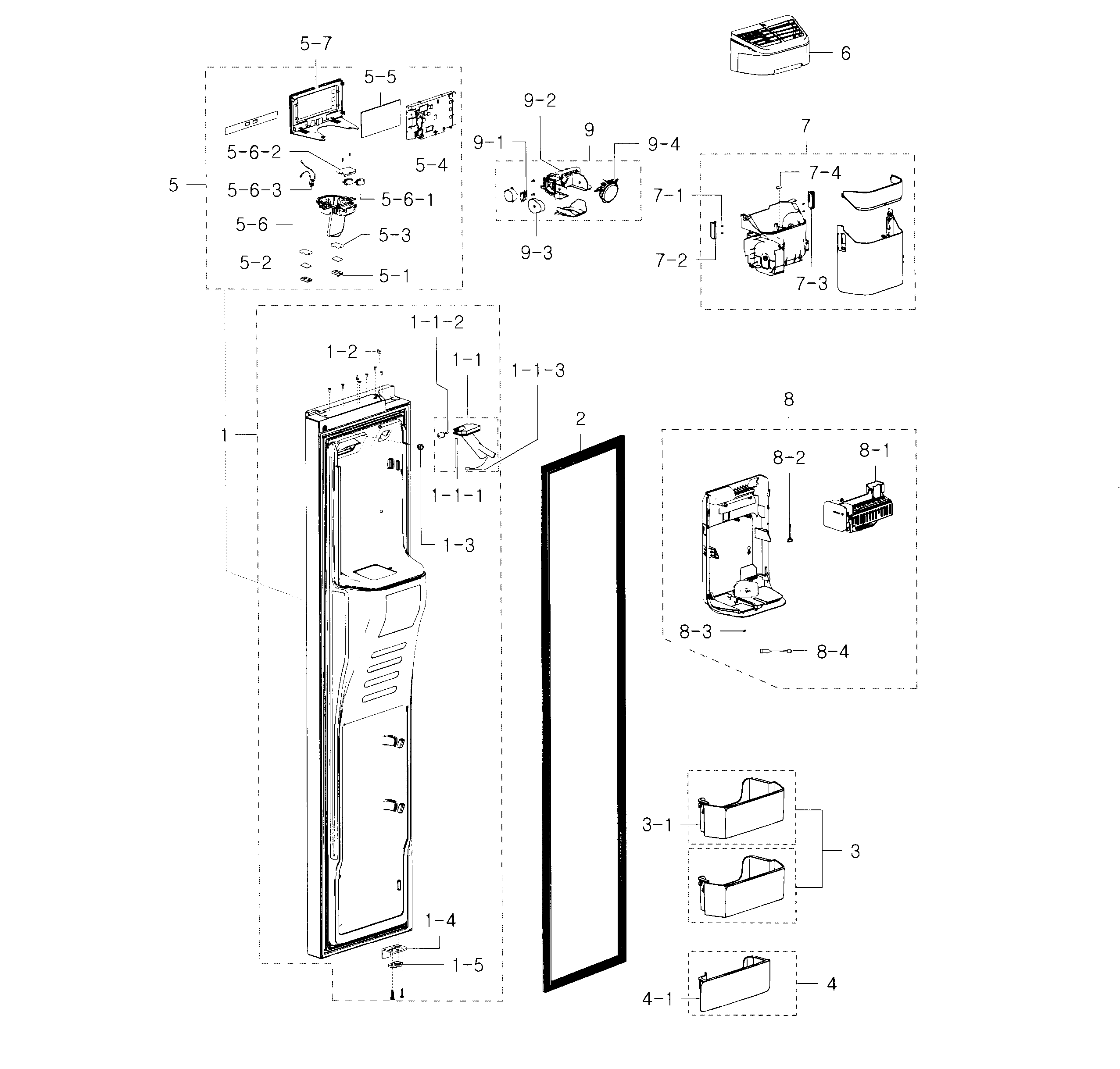 Door-freezer