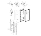 Samsung RFG237AAPN/XAA-01 fridge door l diagram