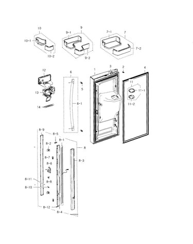 Fridge door l