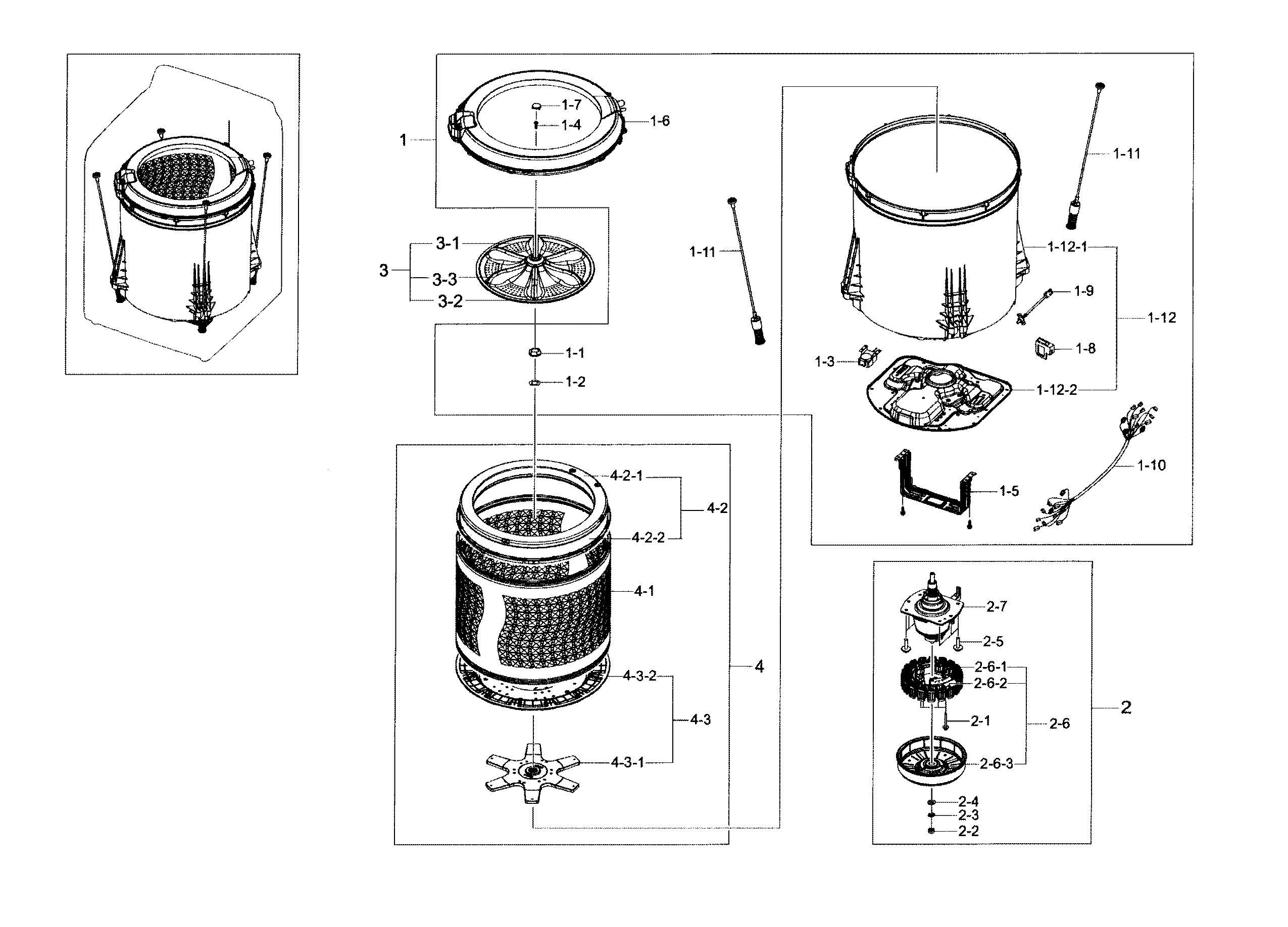 Tub parts