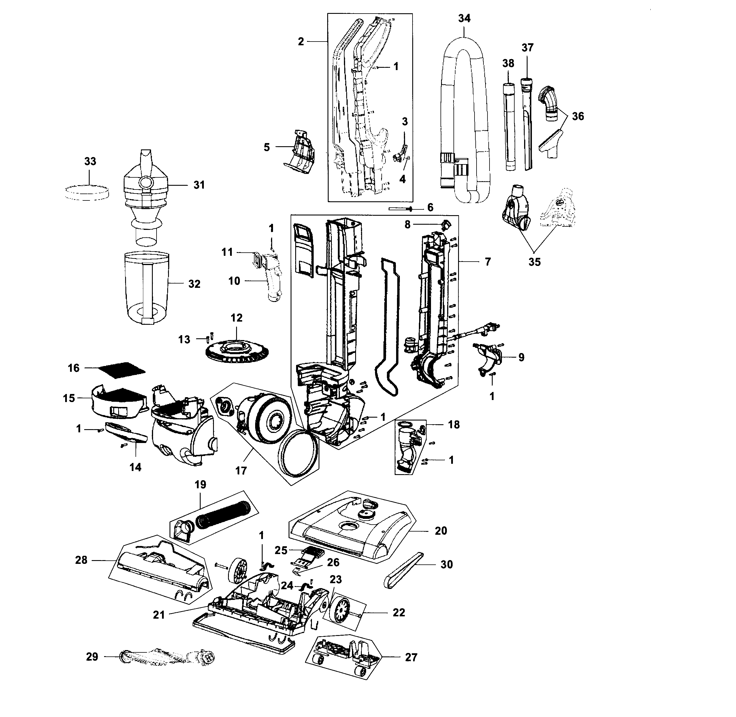 Vacuum assy