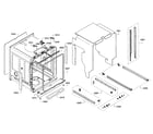 Bosch SHX8PT55UC/05 frame & cavity diagram