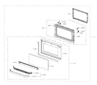 Samsung MC11H6033CT/AA-00 door assy diagram