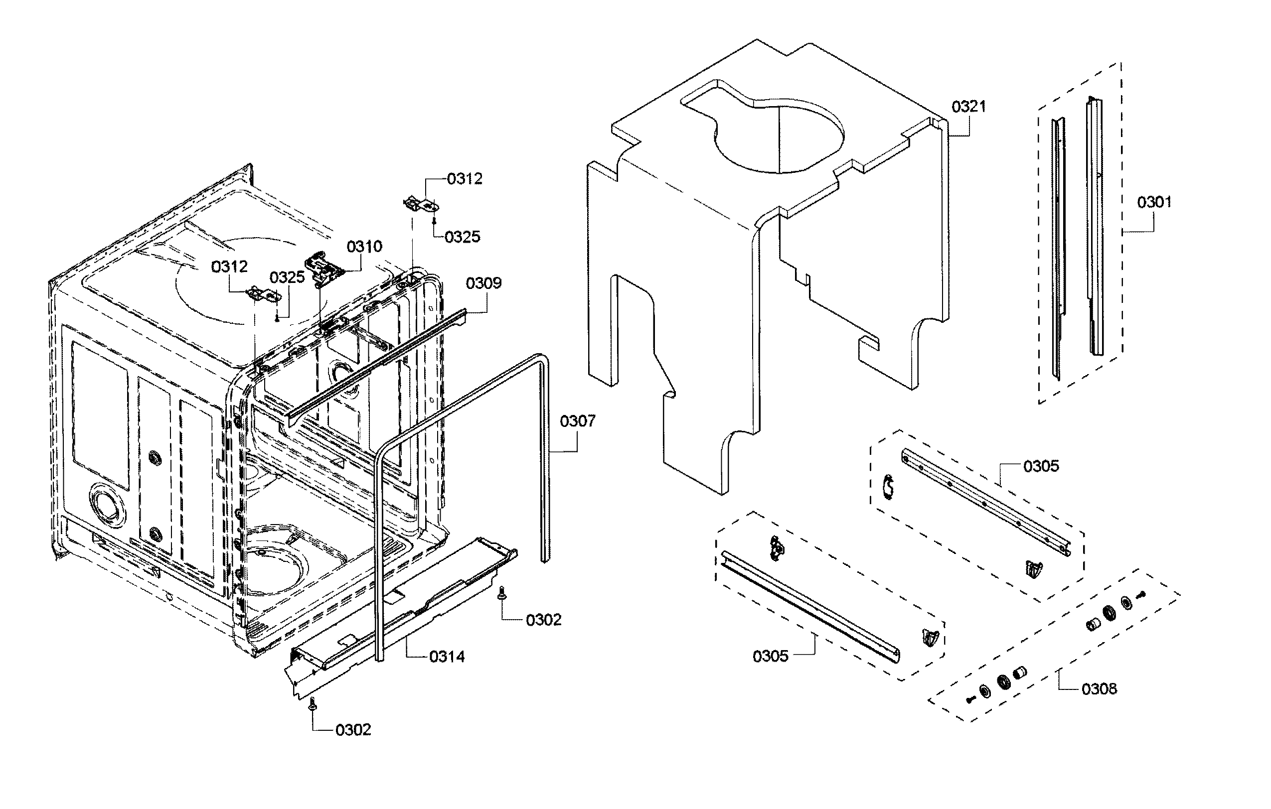 Frame & cavity
