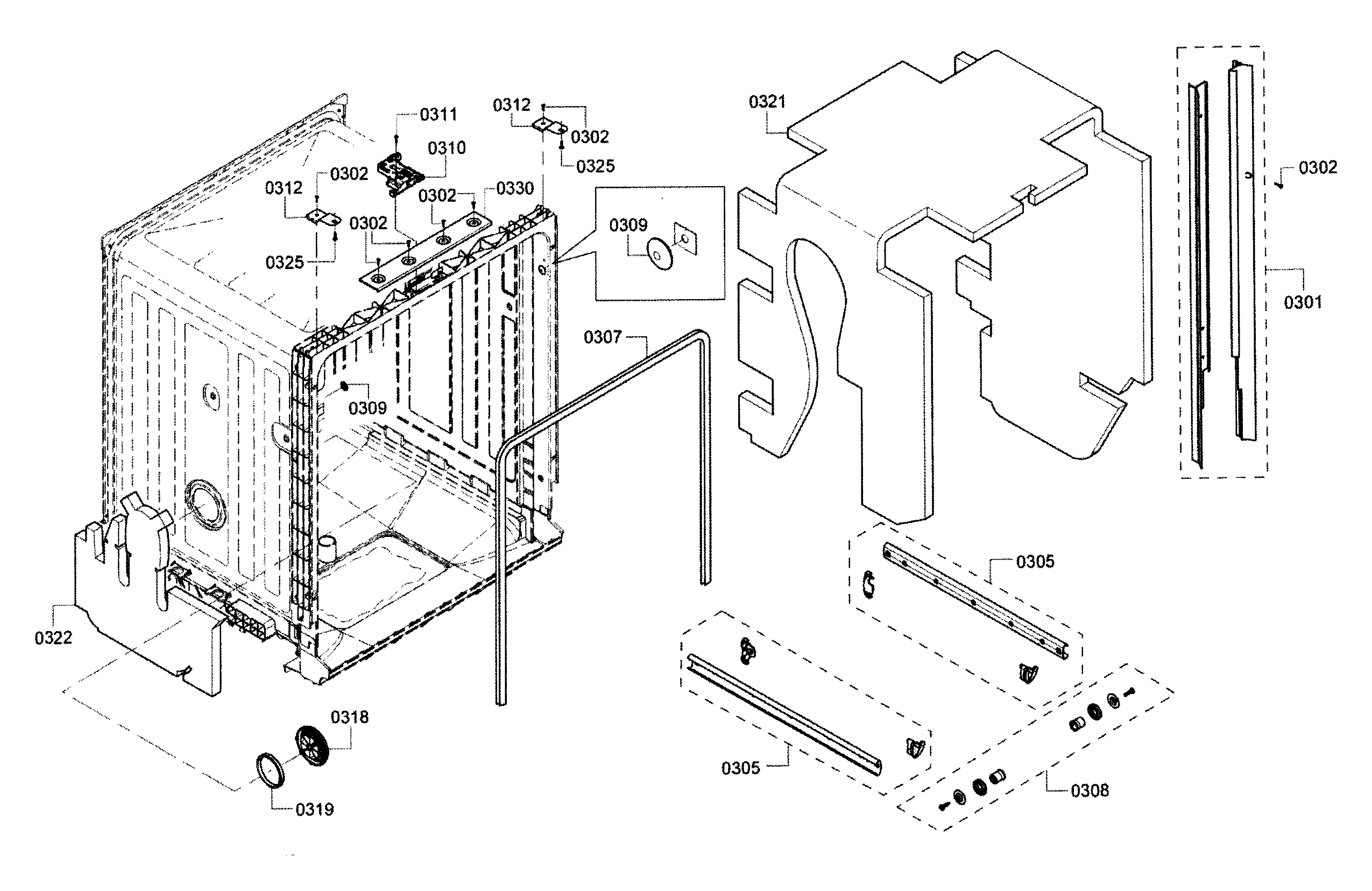 Frame & cavity