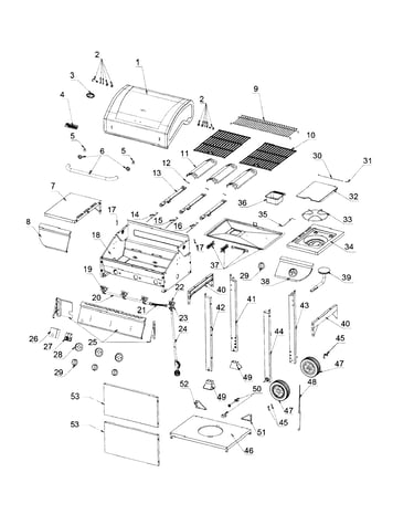 Grill assy