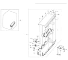 Samsung DV395ETPASU/A1-00 duct heater diagram