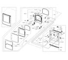 Samsung DV456ETHDSU/AA-00 frame front & door diagram