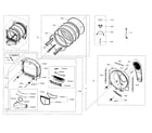 Samsung DV456ETHDSU/AA-00 drum assy diagram