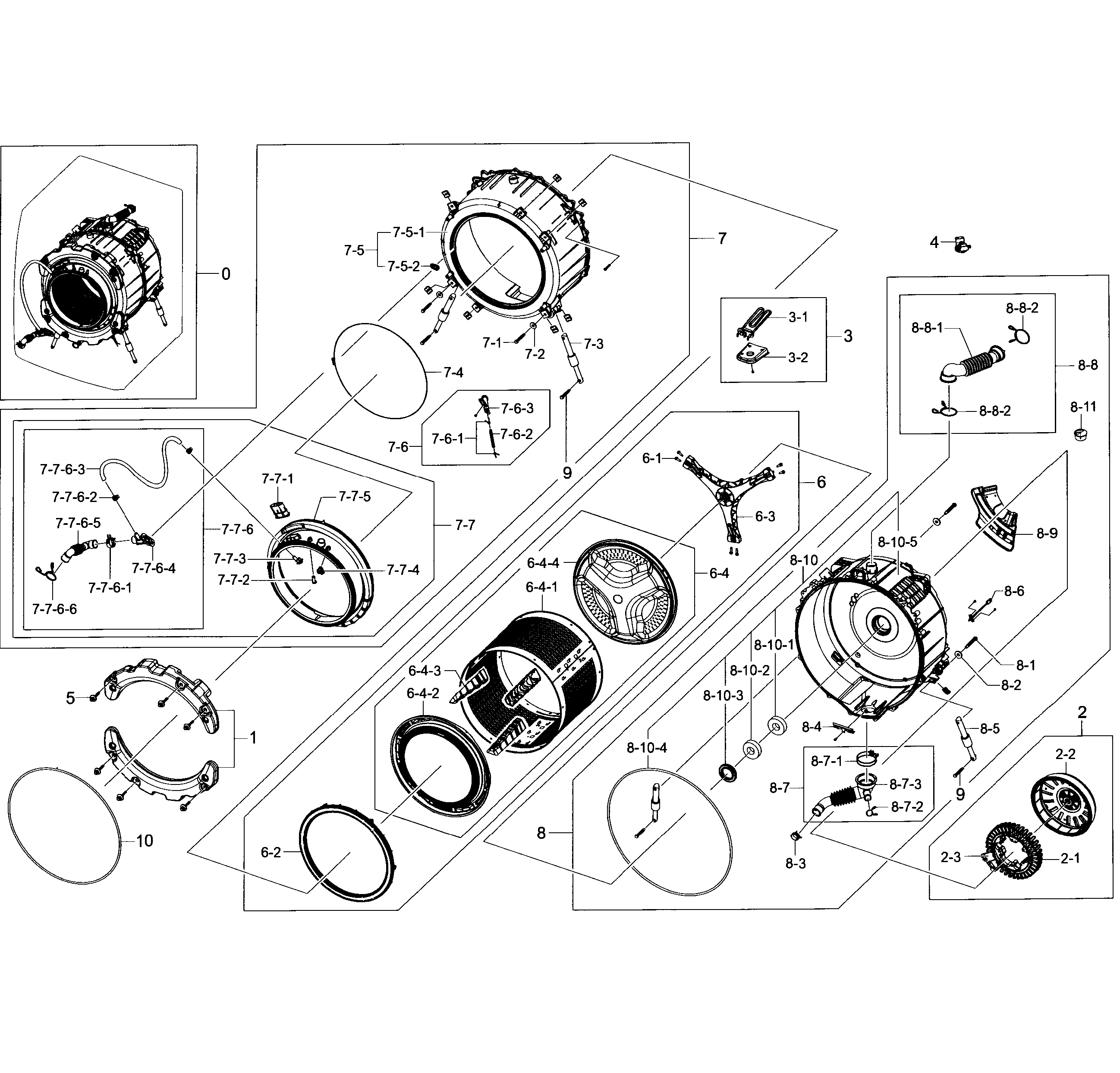 Tub/drum assy