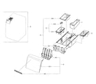 Samsung WF405ATPASU/A2-00 drawer assy diagram