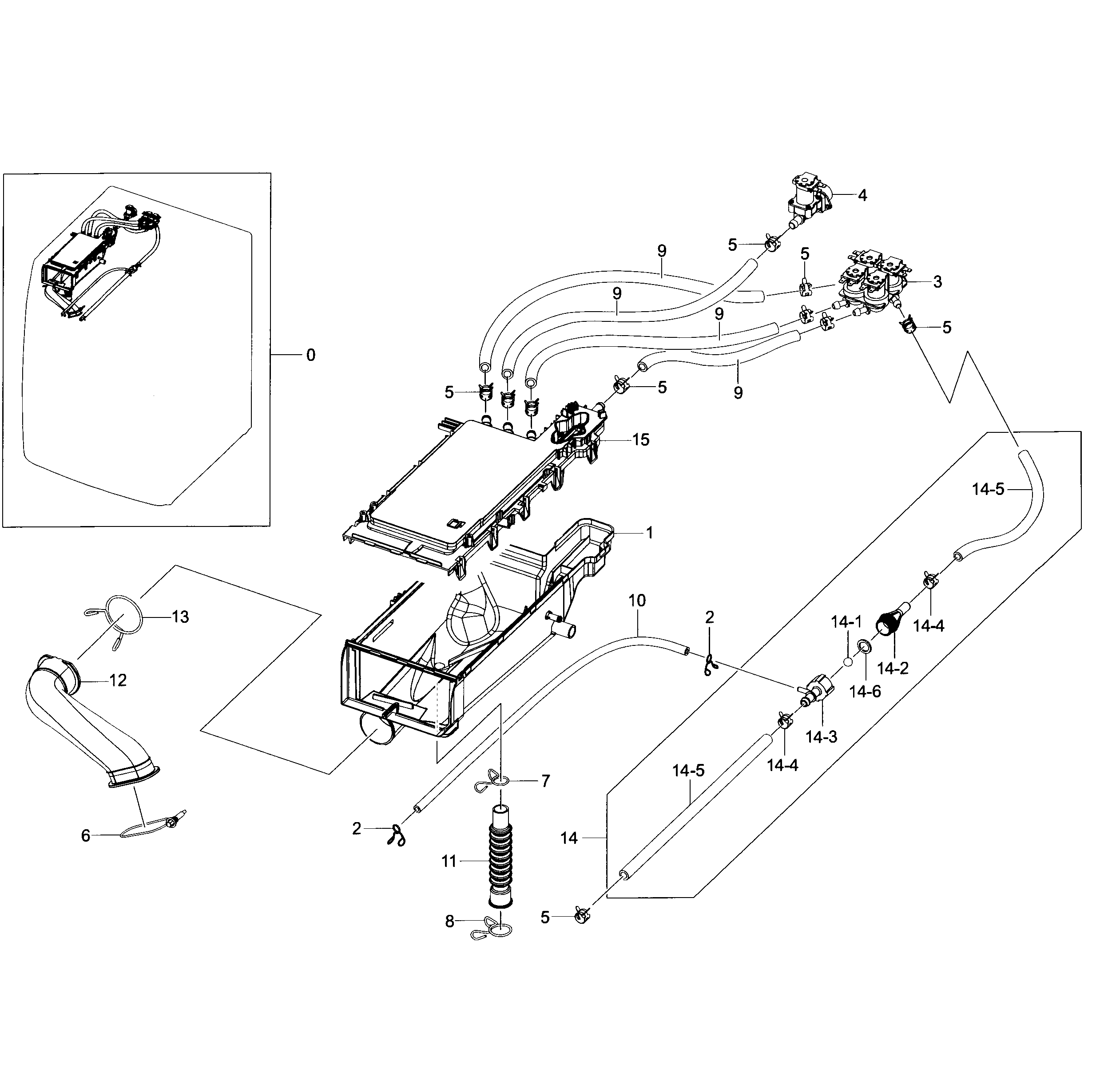 Drawer housing