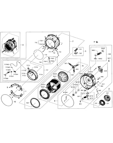 Tub/drum assy