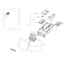 Samsung WF405ATPAWR/A2-00 drawer asy diagram