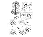 Samsung RF263TEAEWW/AA-00 freezer / icemaker diagram