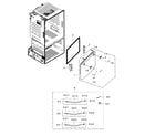 Samsung RF263TEAEWW/AA-01 door-freezer diagram