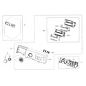 Samsung WF395BTPAWR/A2-00 control panel diagram